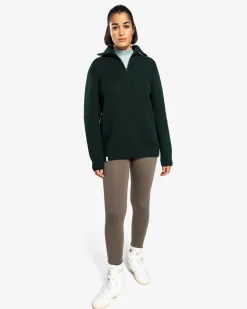 Hot Alltime Graze Half Zip Genser Ullstrikk|Ullstrikk