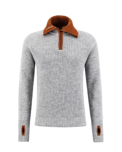 Cheap Rav Half Zip Genser Ullstrikk|Ullstrikk