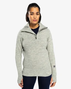 Outlet Vegard Half Zip Genser Ullstrikk